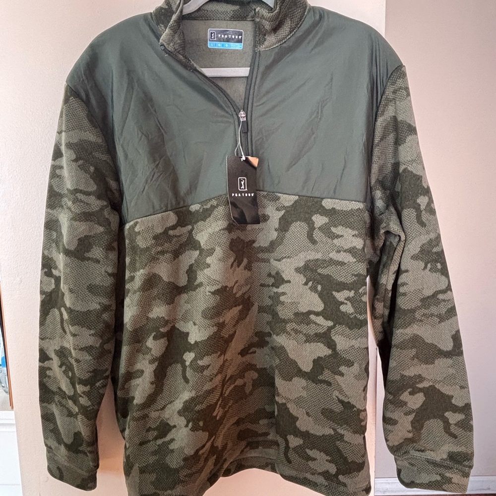 PGA Tour Camo Quarter-Zip Pullover